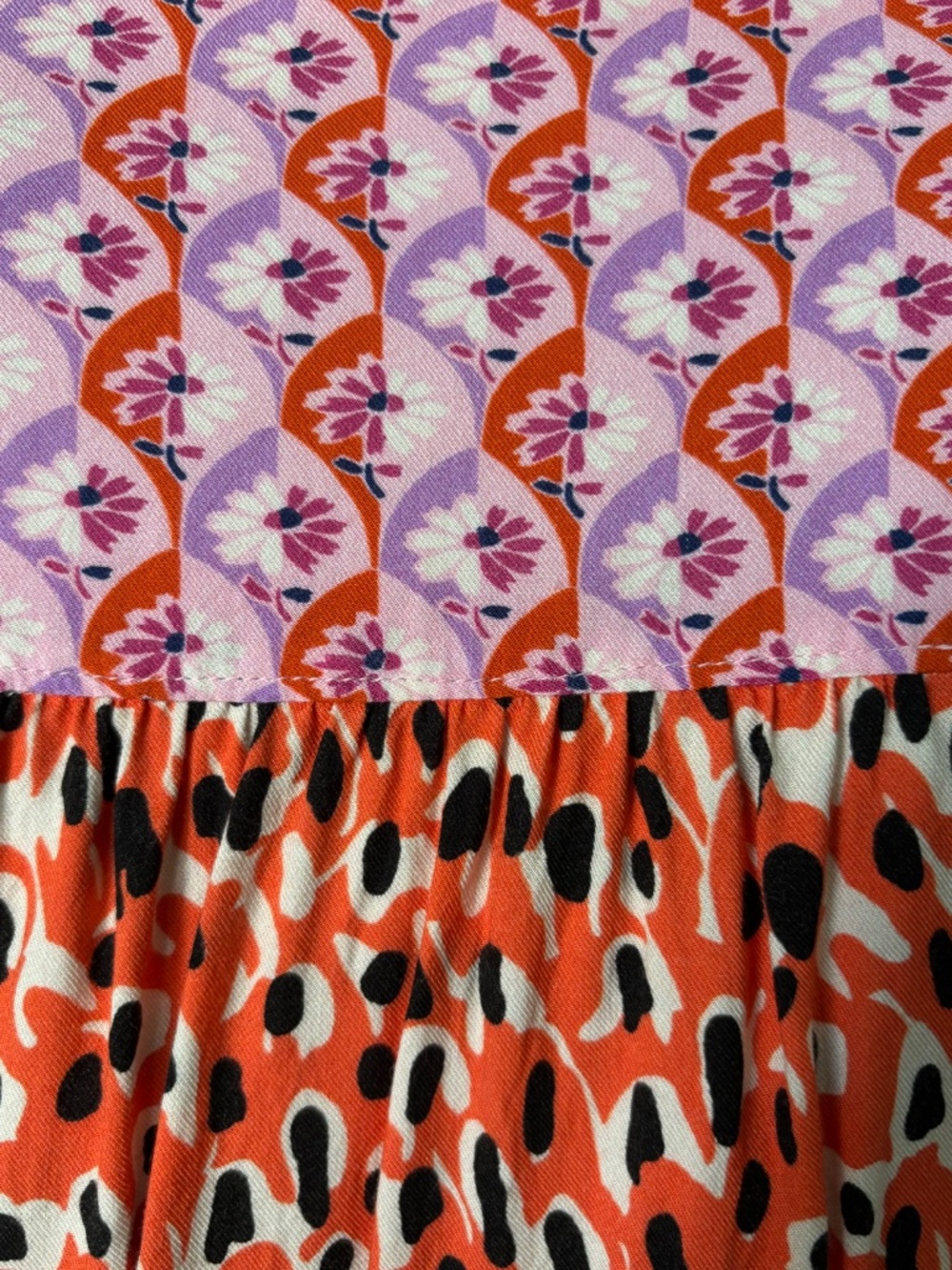 Maeve Anthropologie Mixed Print Button Up Blouse Sz S - Picture 7 of 10
